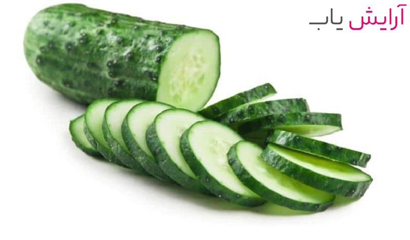 چاقی صورت با خیار